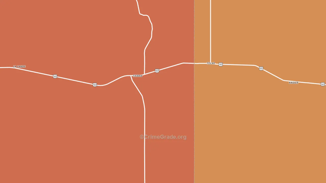 88134, NM Map of Drug-Related Crime Rates