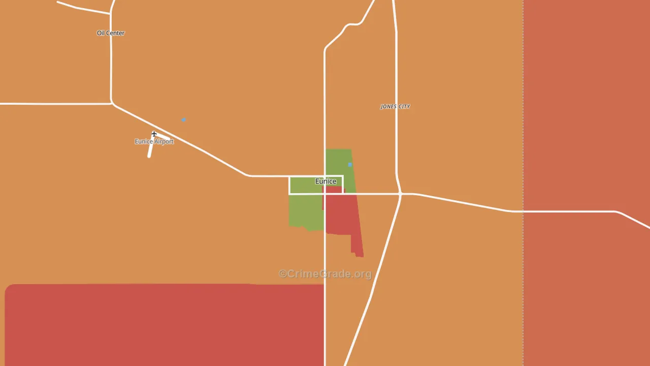88231, NM Map of Drug-Related Crime Rates