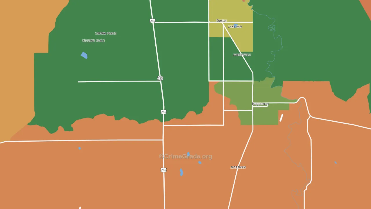 88232, NM Map of Drug-Related Crime Rates