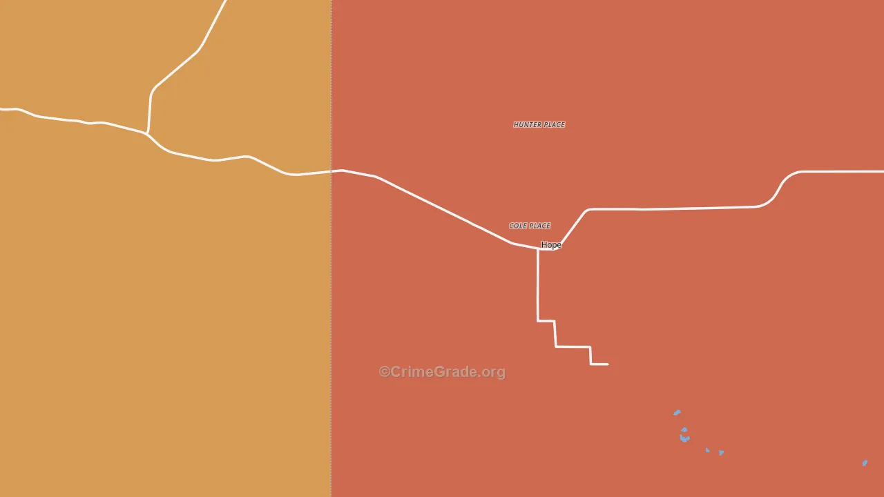 88250, NM Map of Drug-Related Crime Rates
