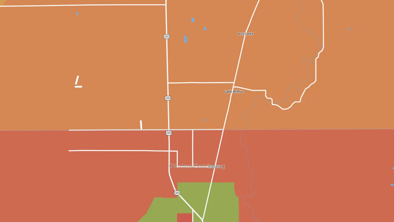 88253, NM Map of Drug-Related Crime Rates