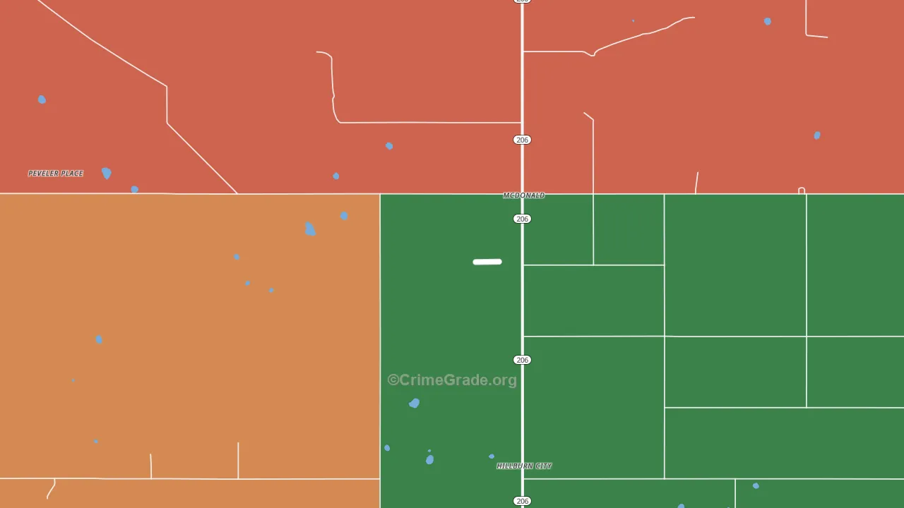 88262, NM Map of Drug-Related Crime Rates