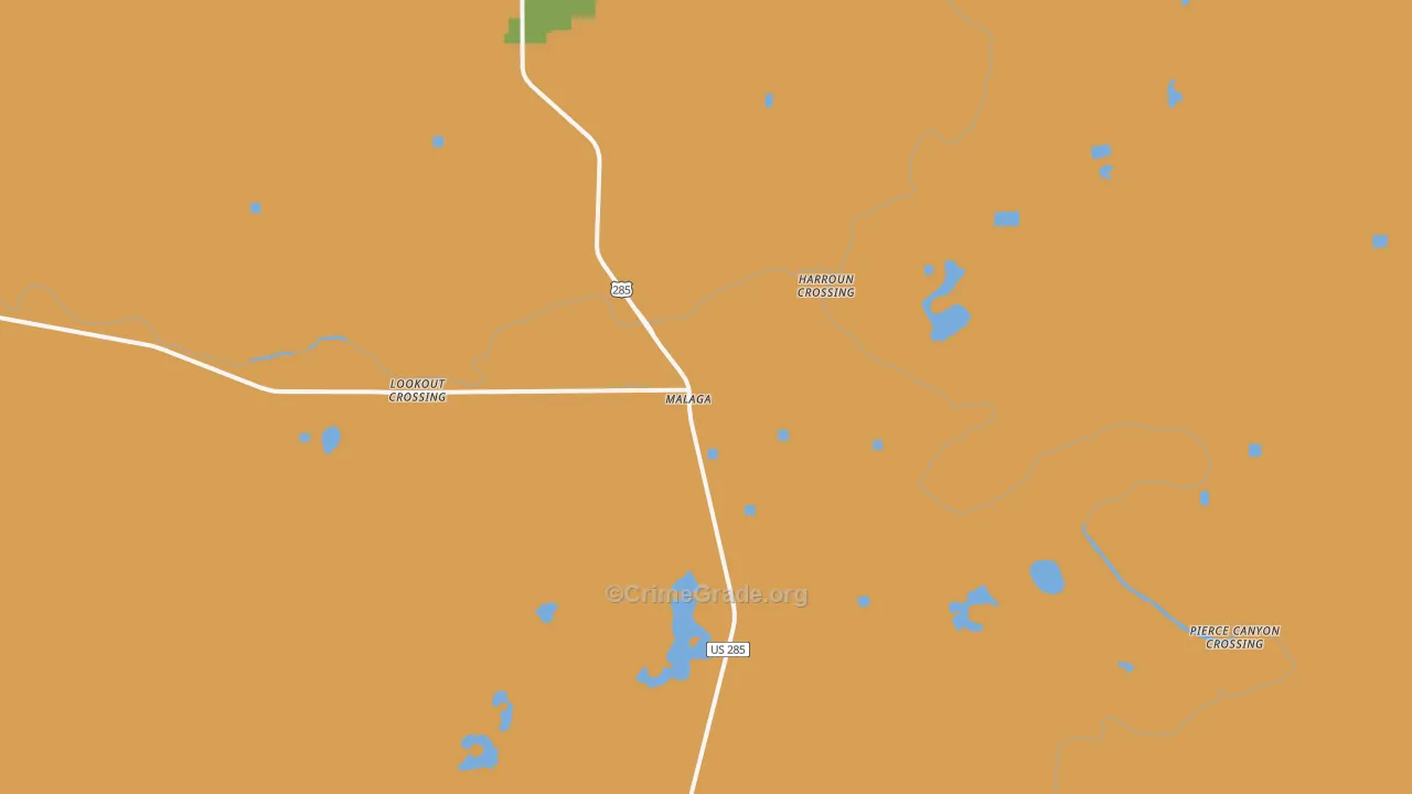 88263, NM Map of Drug-Related Crime Rates