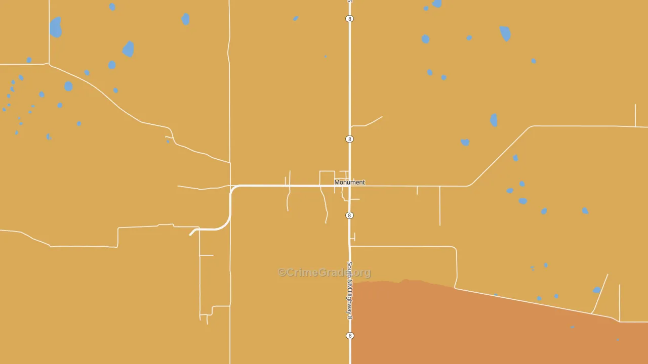 88265, NM Map of Drug-Related Crime Rates