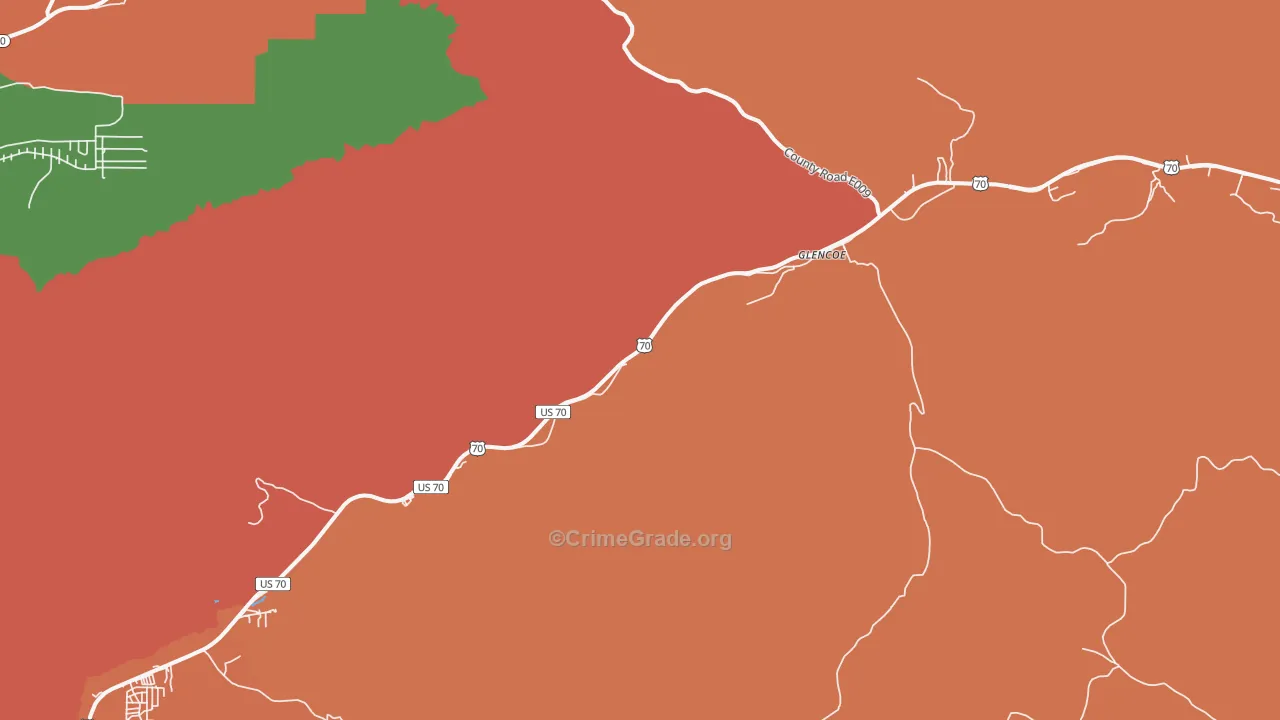 88324, NM Map of Drug-Related Crime Rates