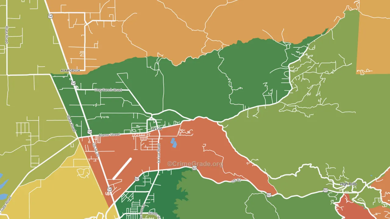 88337, NM Map of Drug-Related Crime Rates
