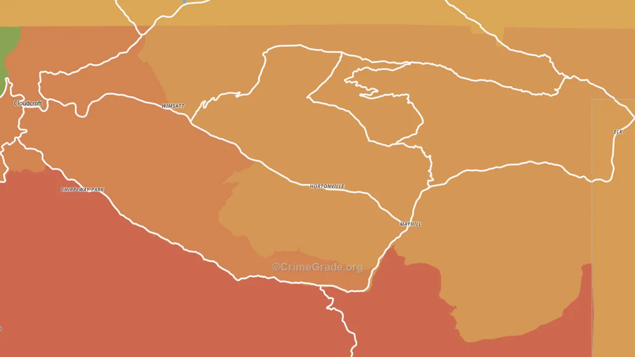 88339, NM Map of Drug-Related Crime Rates