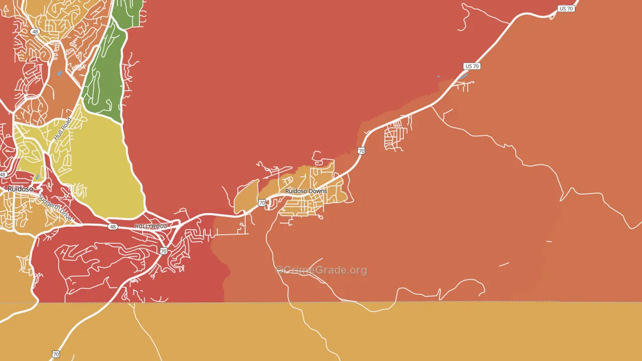 88346, NM Map of Drug-Related Crime Rates