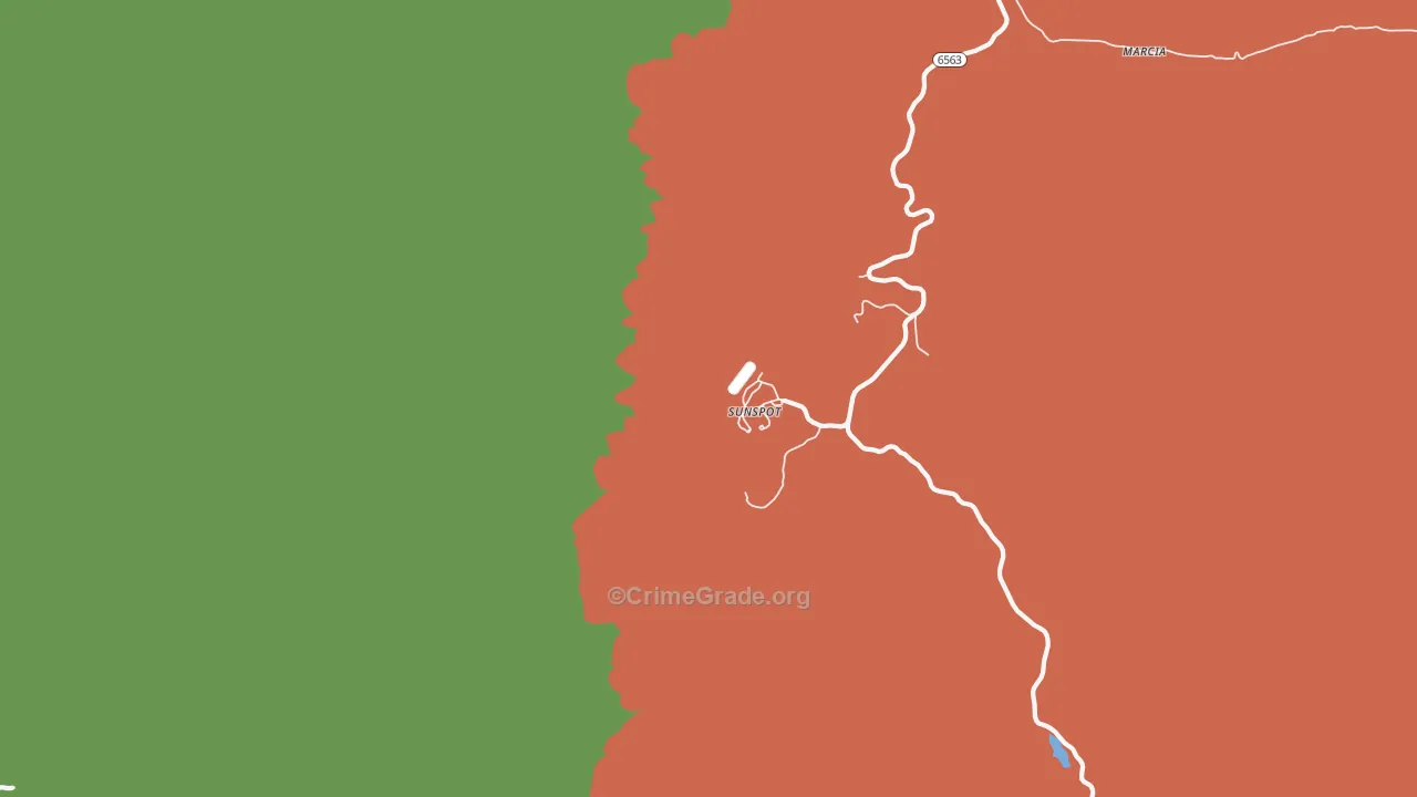 88349, NM Map of Drug-Related Crime Rates