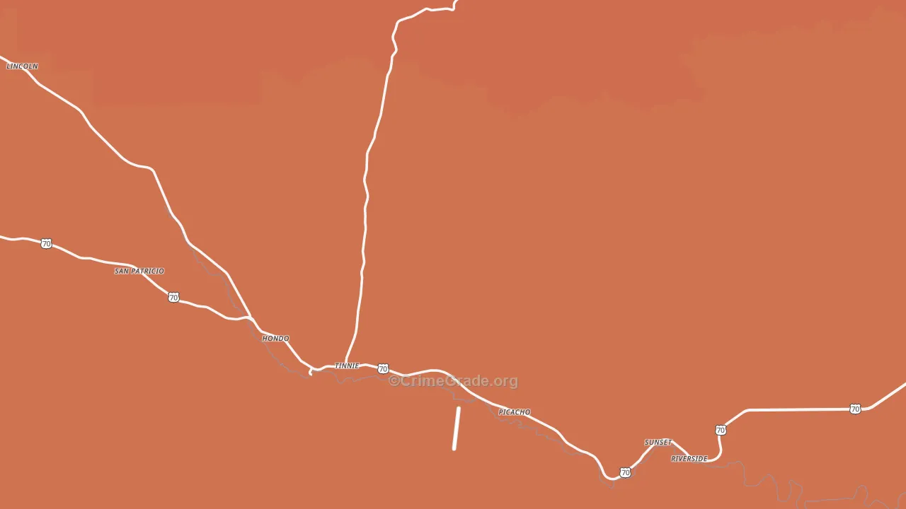 88351, NM Map of Drug-Related Crime Rates