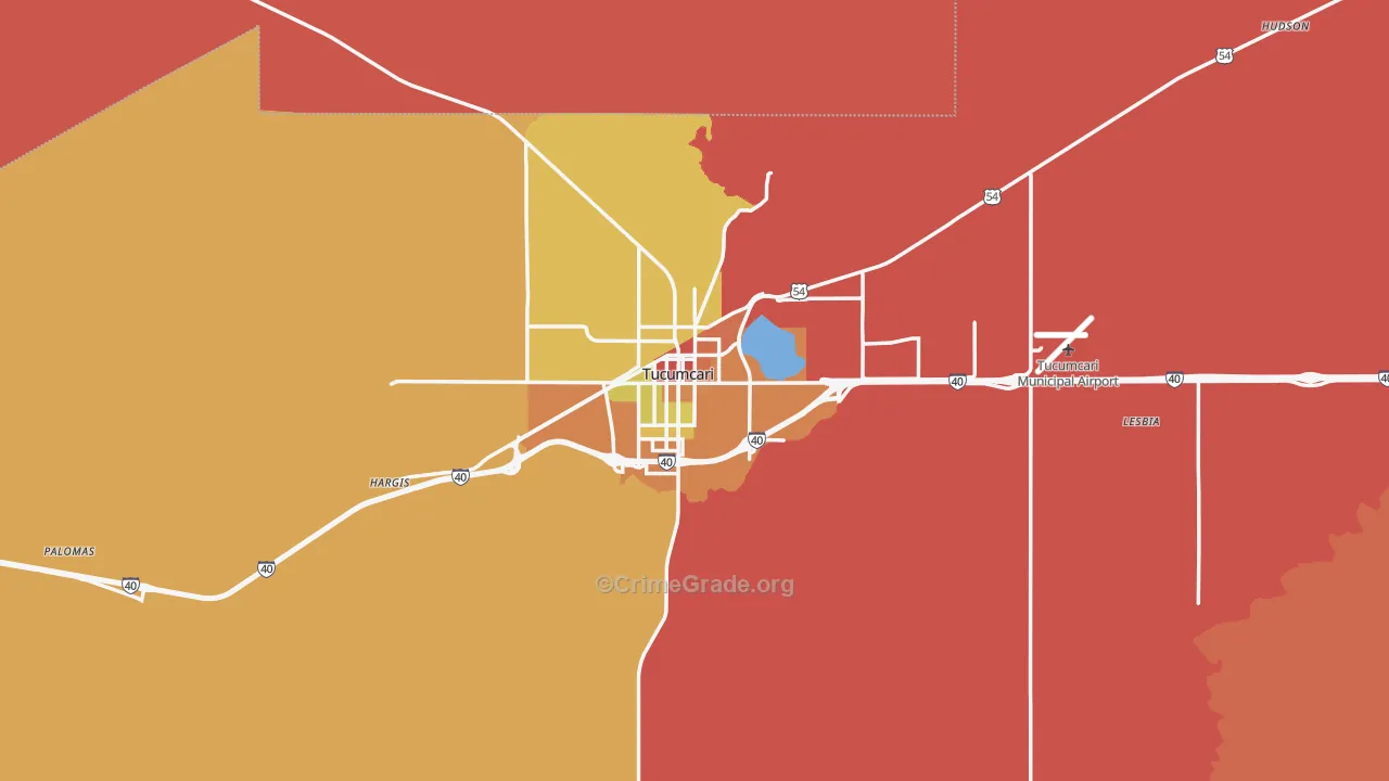 88401, NM Map of Drug-Related Crime Rates