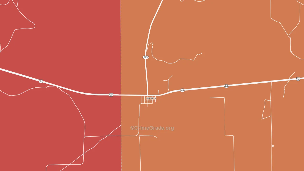 88414, NM Map of Drug-Related Crime Rates