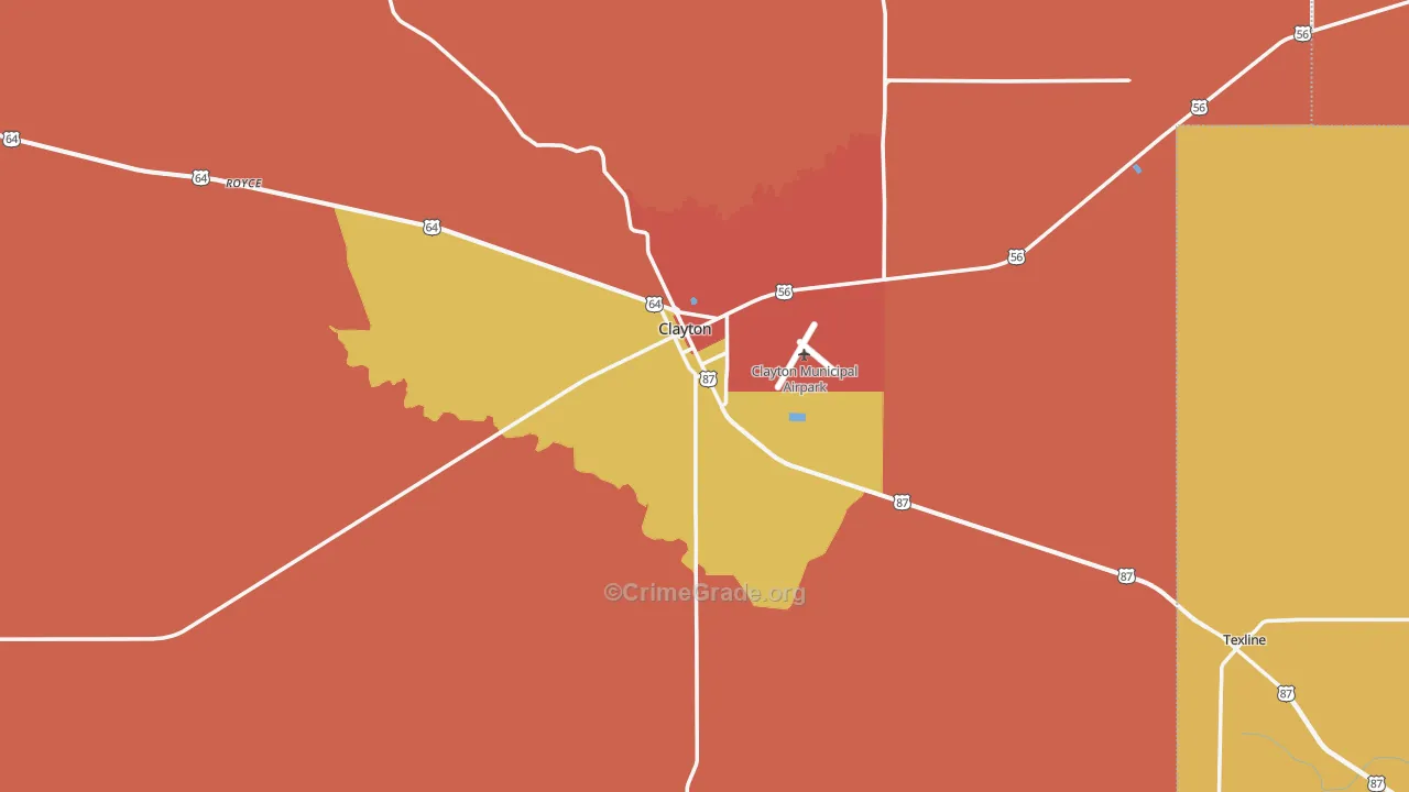 88415, NM Map of Drug-Related Crime Rates