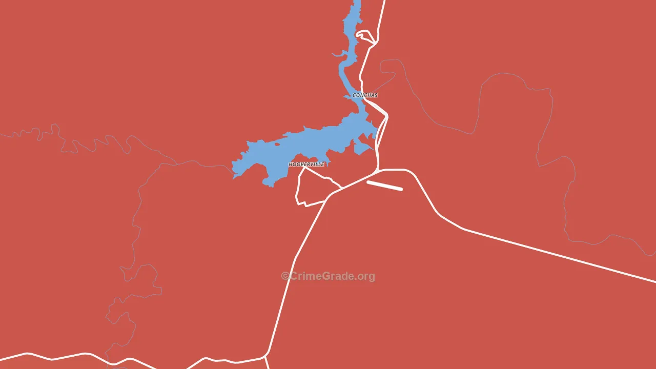 88416, NM Map of Drug-Related Crime Rates