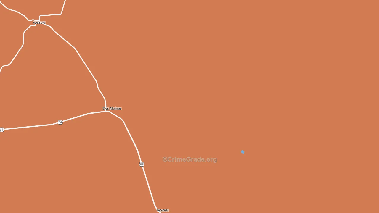88418, NM Map of Drug-Related Crime Rates