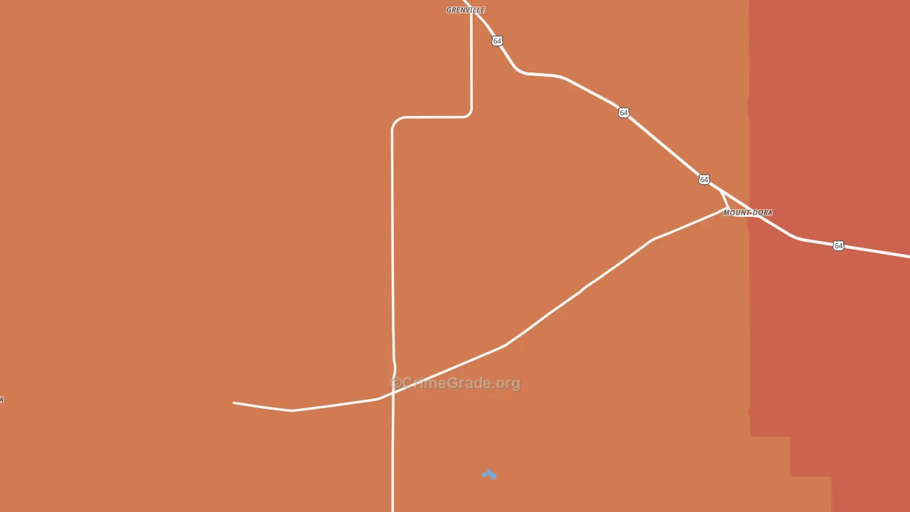 88424, NM Map of Drug-Related Crime Rates