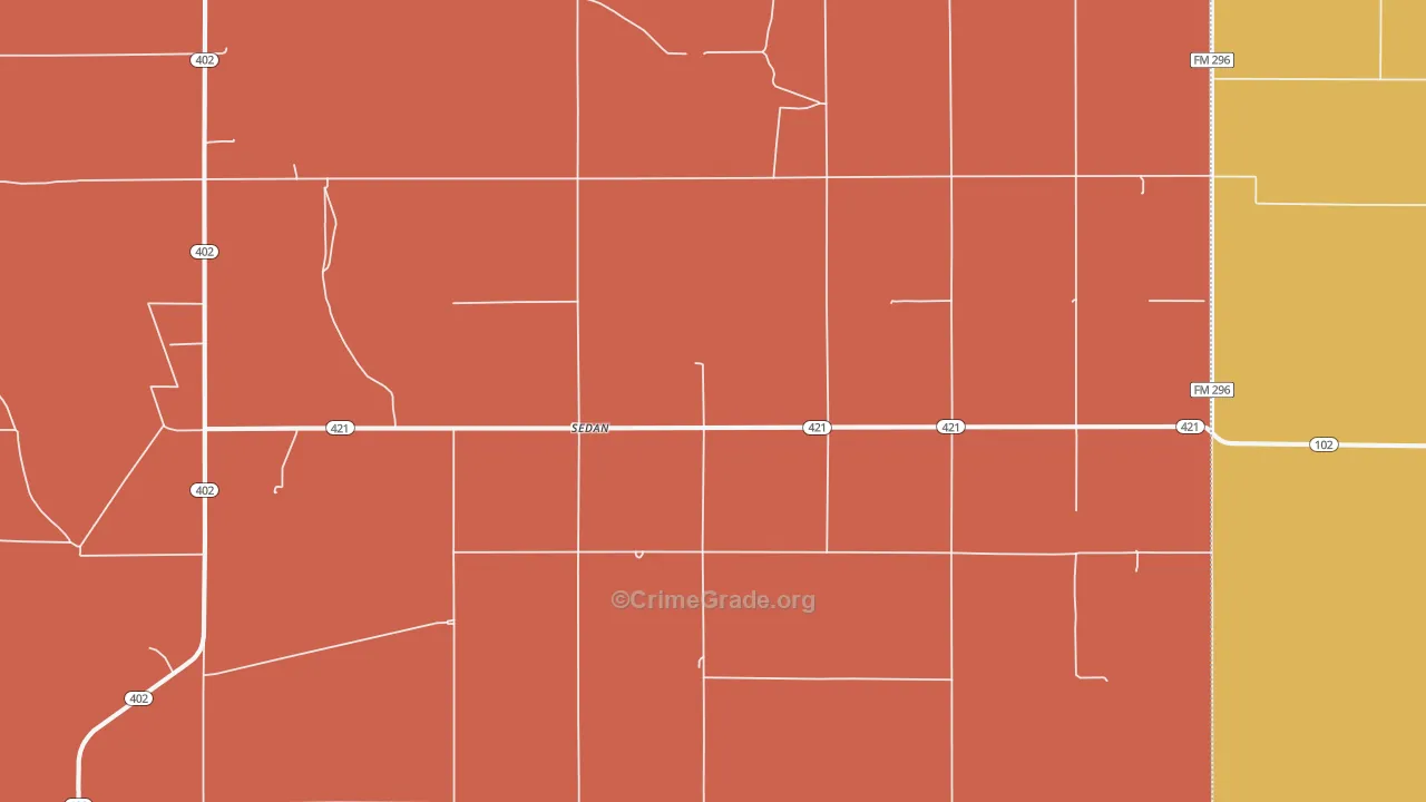 88436, NM Map of Drug-Related Crime Rates