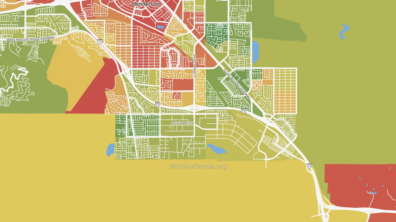 89002, NV Map of Drug-Related Crime Rates