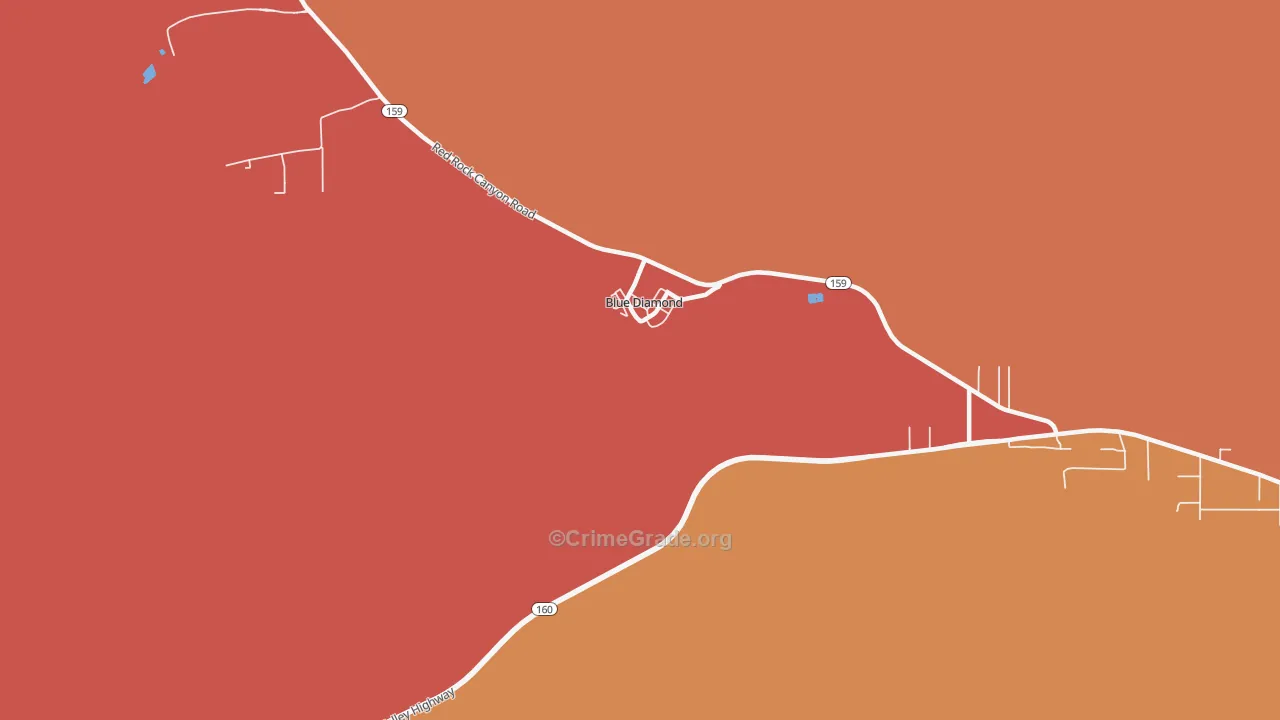 89004, NV Map of Drug-Related Crime Rates