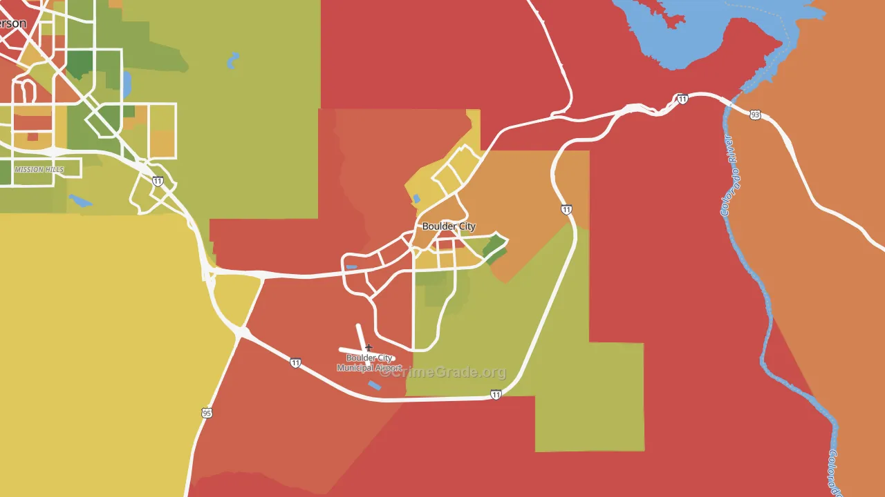 89005, NV Map of Drug-Related Crime Rates