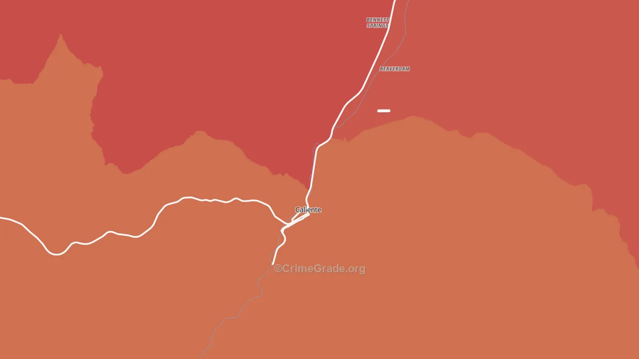 89008, NV Map of Drug-Related Crime Rates