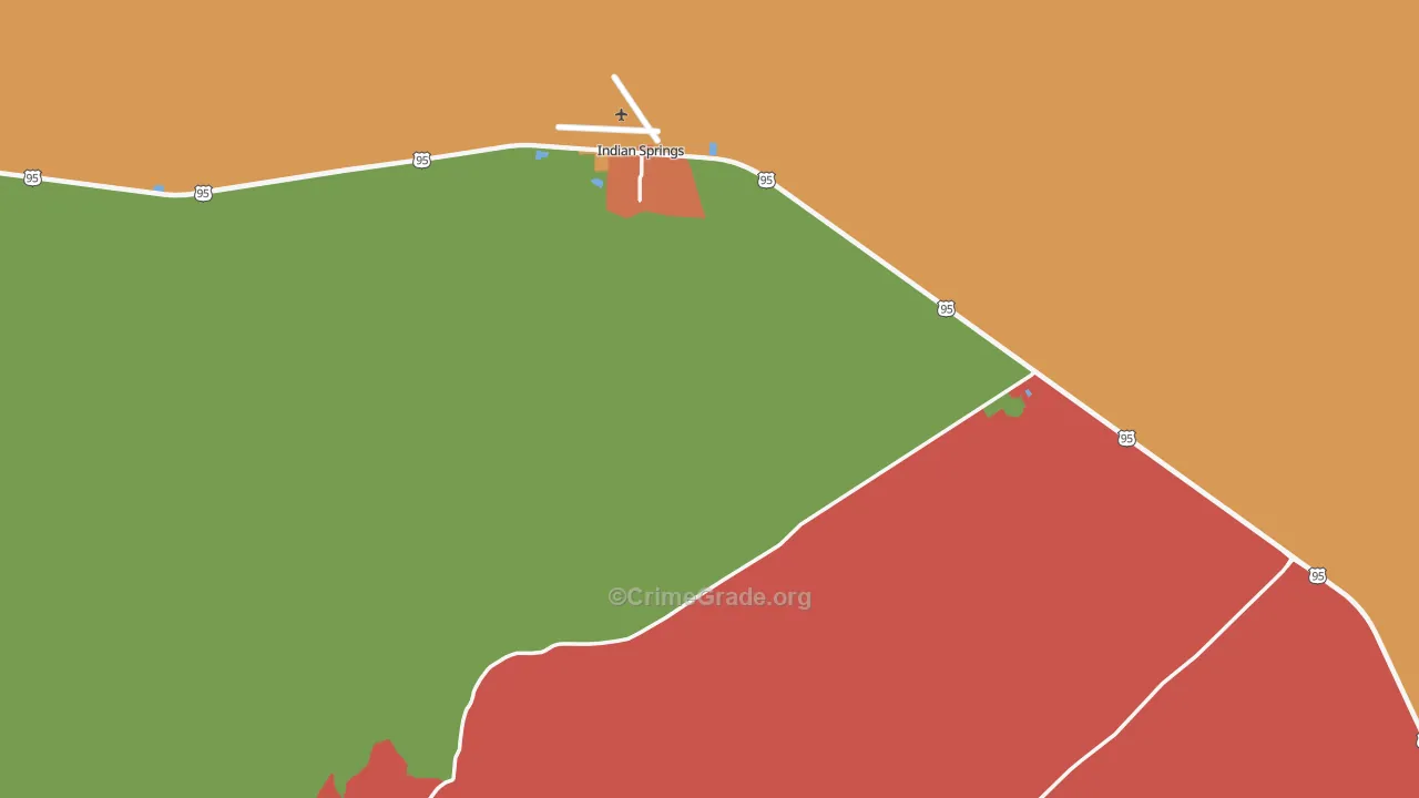 89018, NV Map of Drug-Related Crime Rates