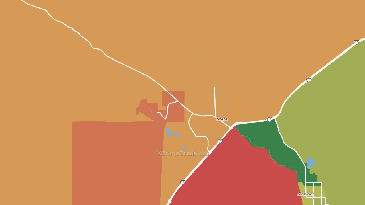 89025, NV Map of Drug-Related Crime Rates