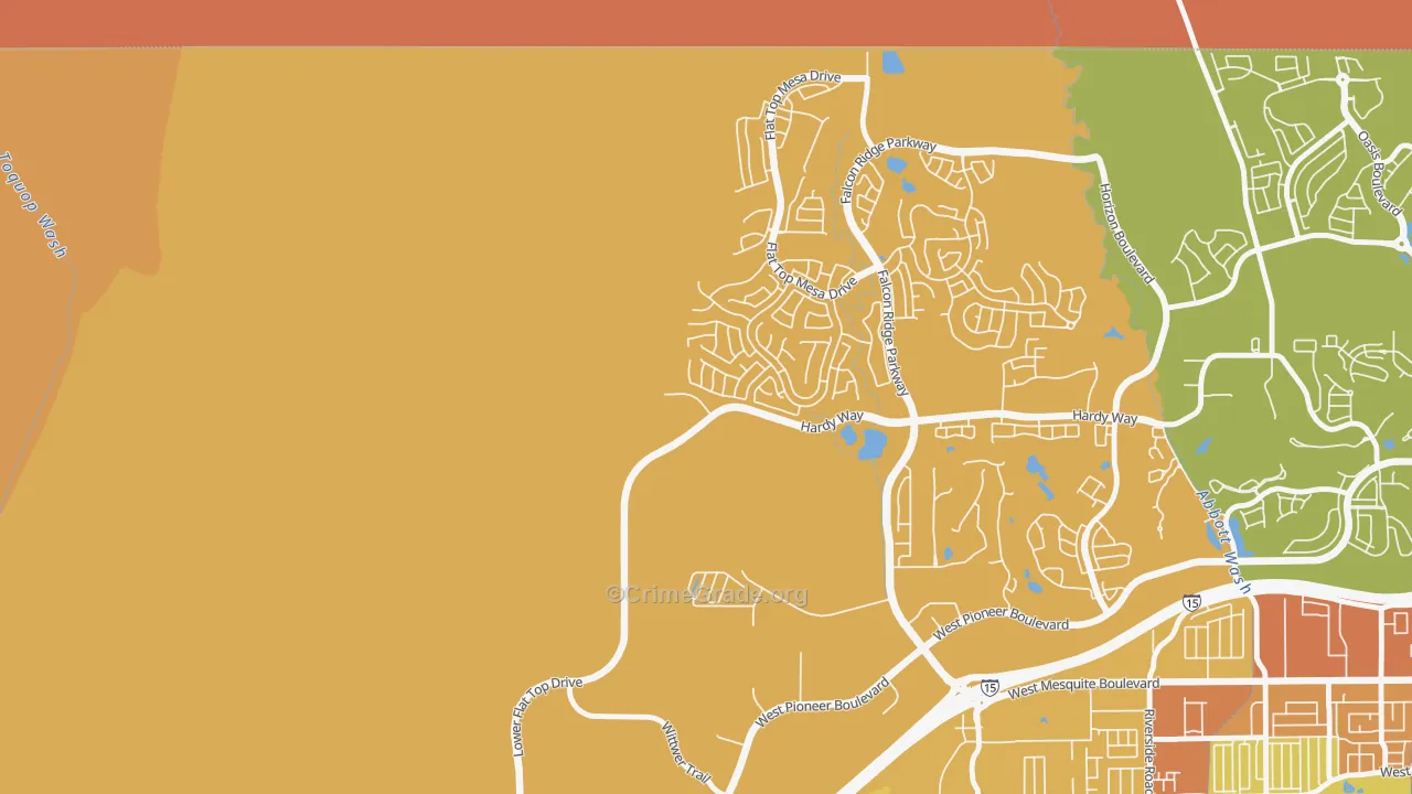 89034, NV Map of Drug-Related Crime Rates