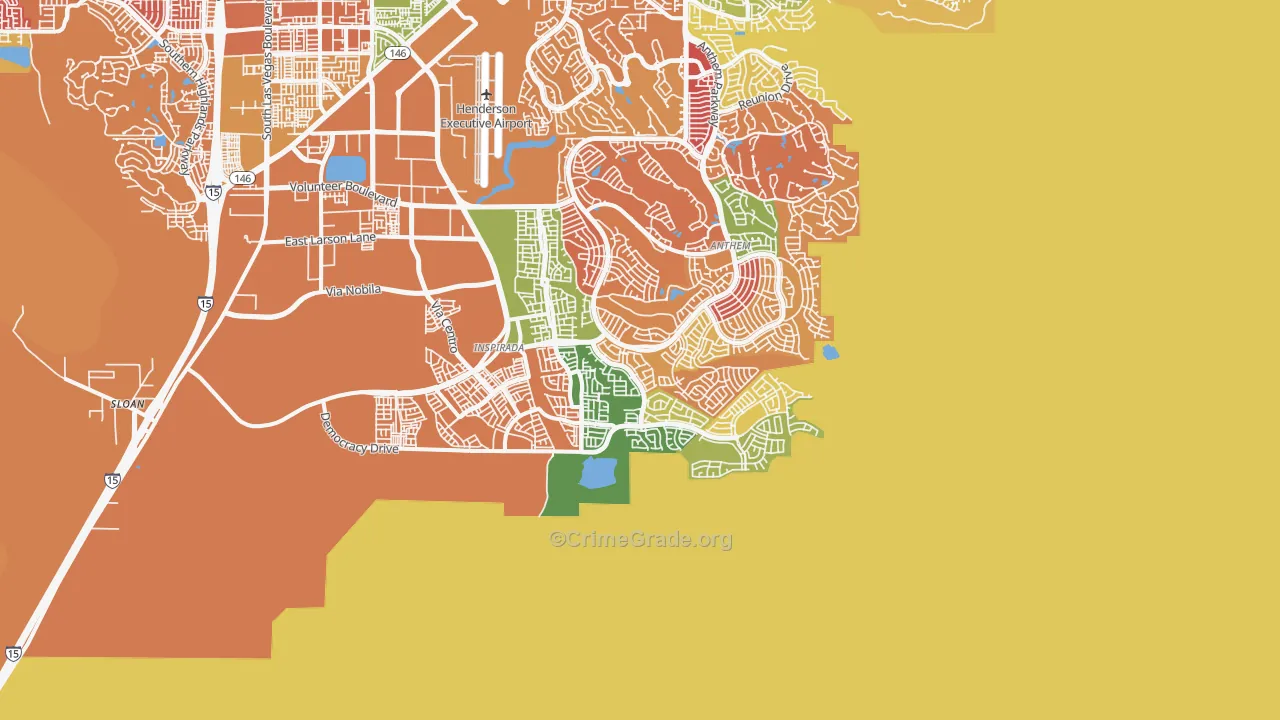 89044, NV Map of Drug-Related Crime Rates