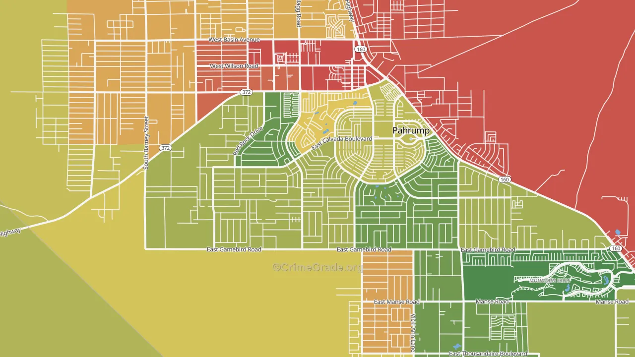 89048, NV Map of Drug-Related Crime Rates