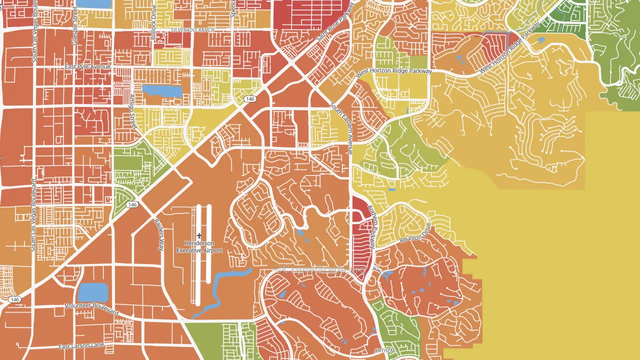 89052, NV Map of Drug-Related Crime Rates