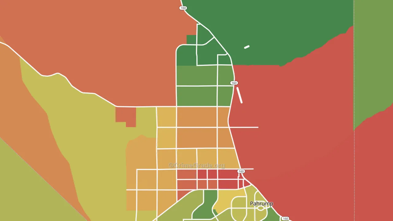 89060, NV Map of Drug-Related Crime Rates