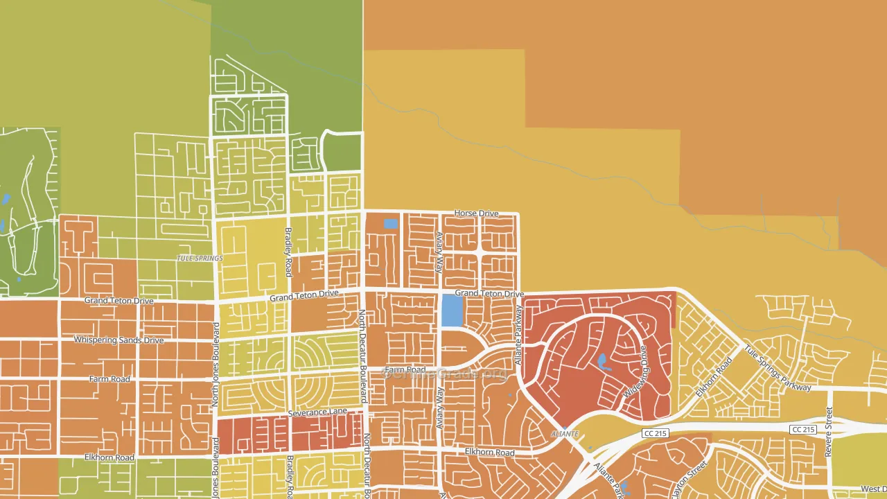 89085, NV Map of Drug-Related Crime Rates