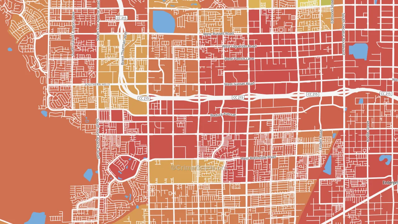 89113, NV Map of Drug-Related Crime Rates