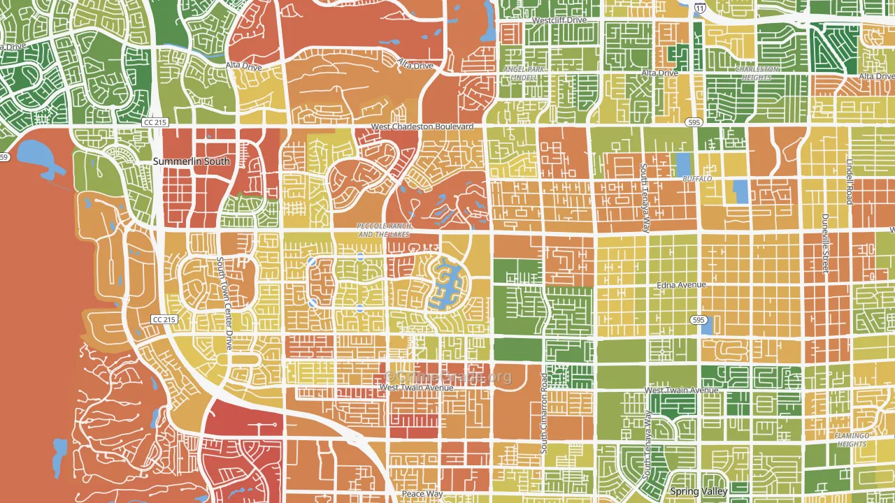 89117, NV Map of Drug-Related Crime Rates