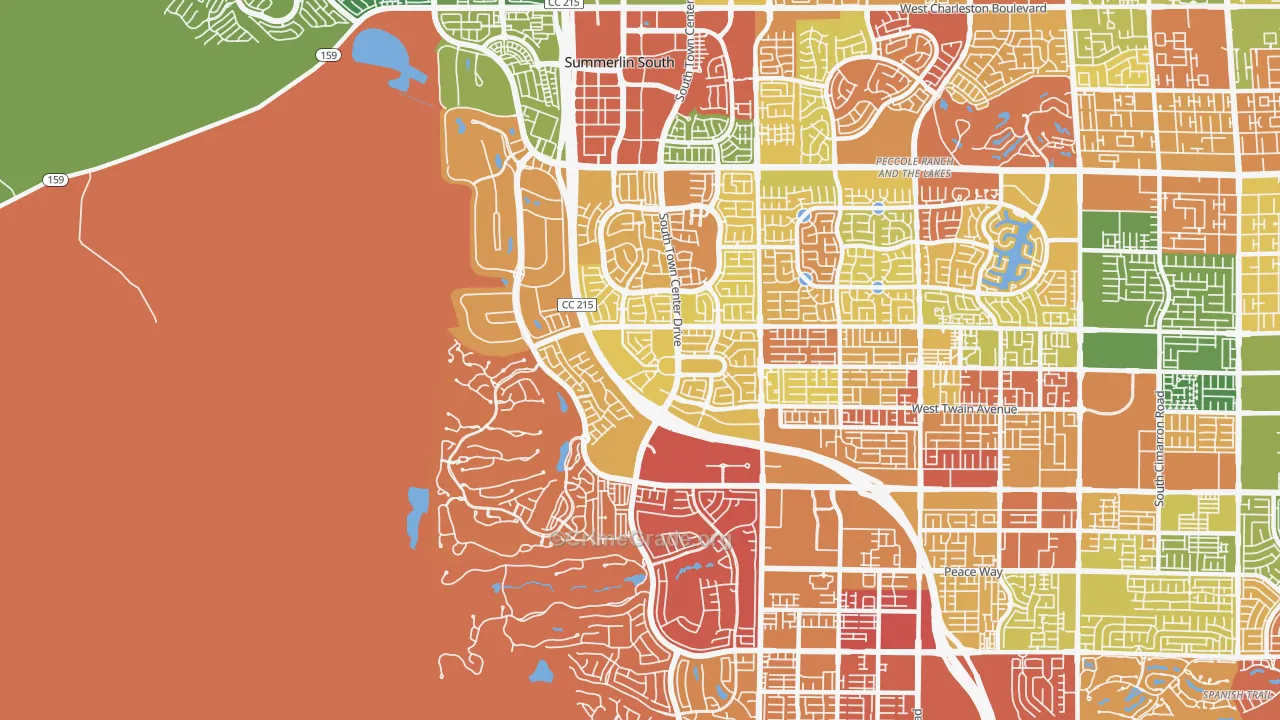 89135, NV Map of Drug-Related Crime Rates