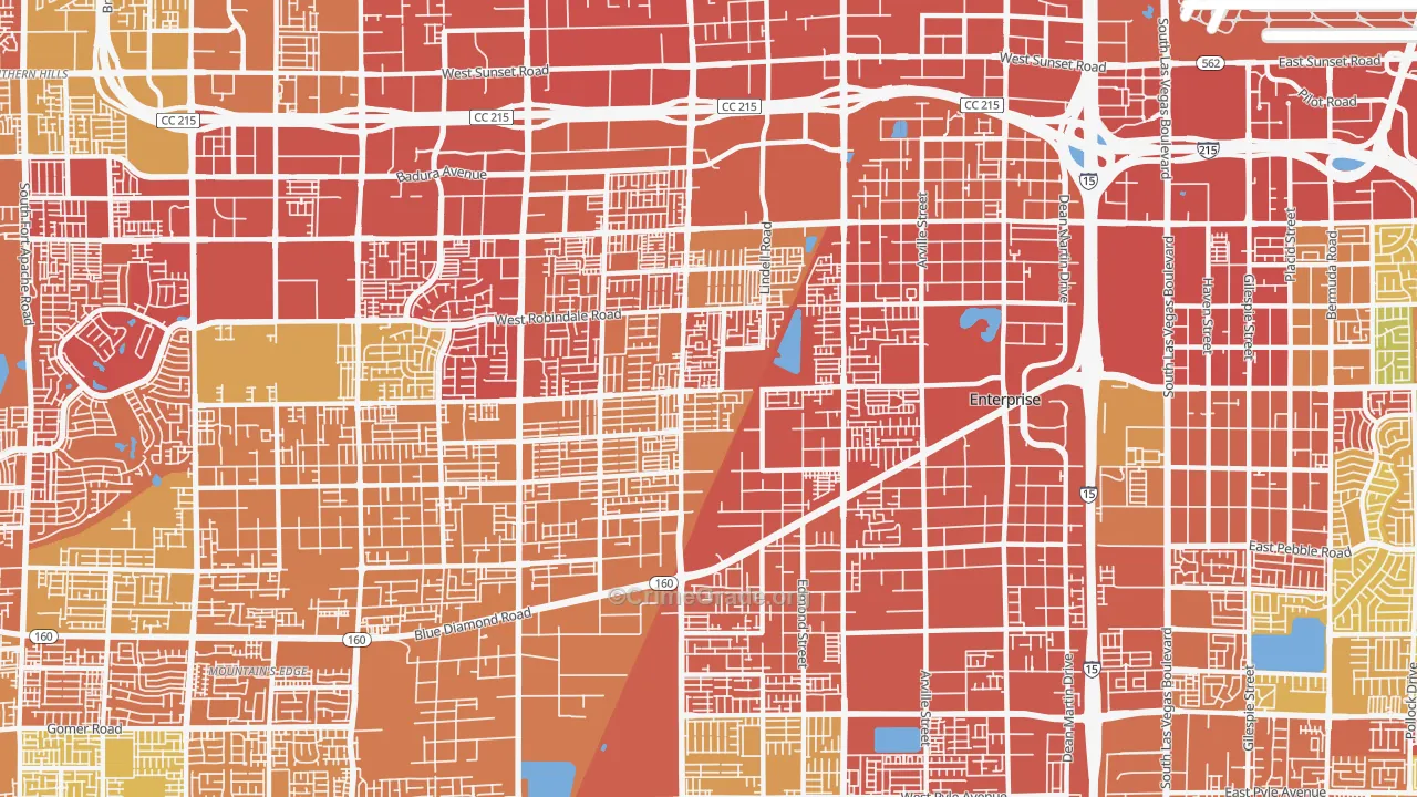 89139, NV Map of Drug-Related Crime Rates
