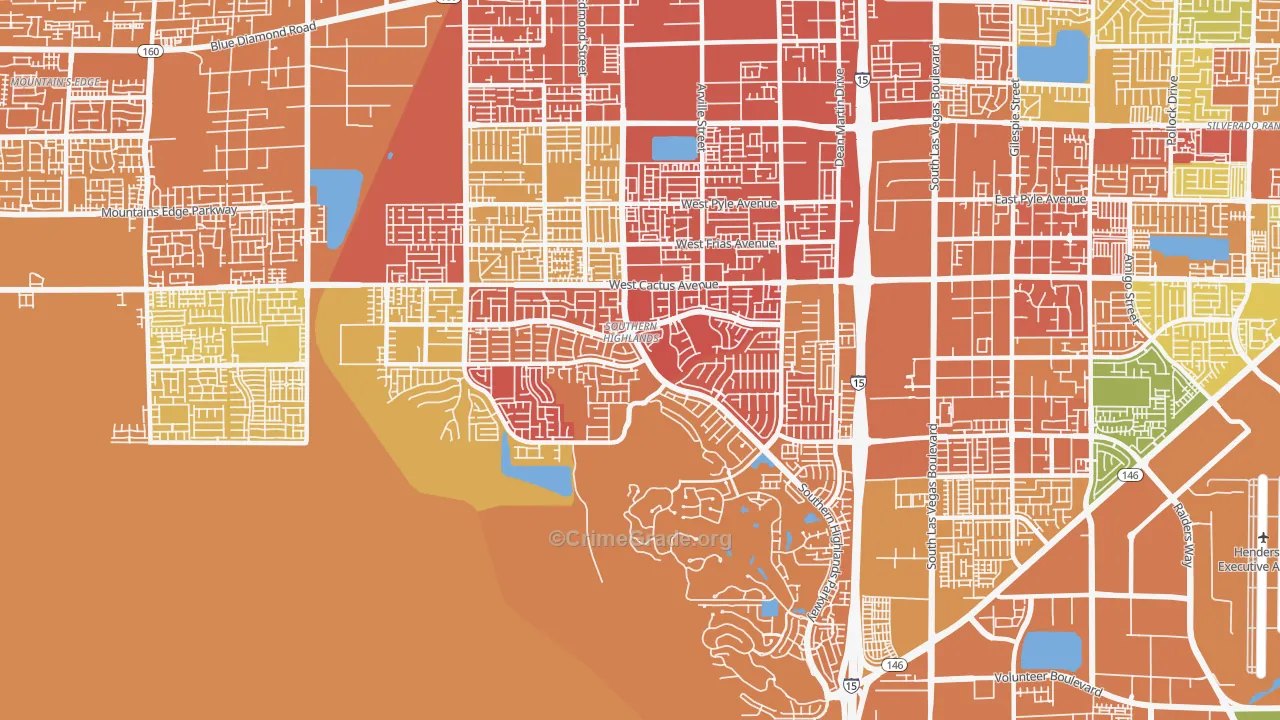 89141, NV Map of Drug-Related Crime Rates