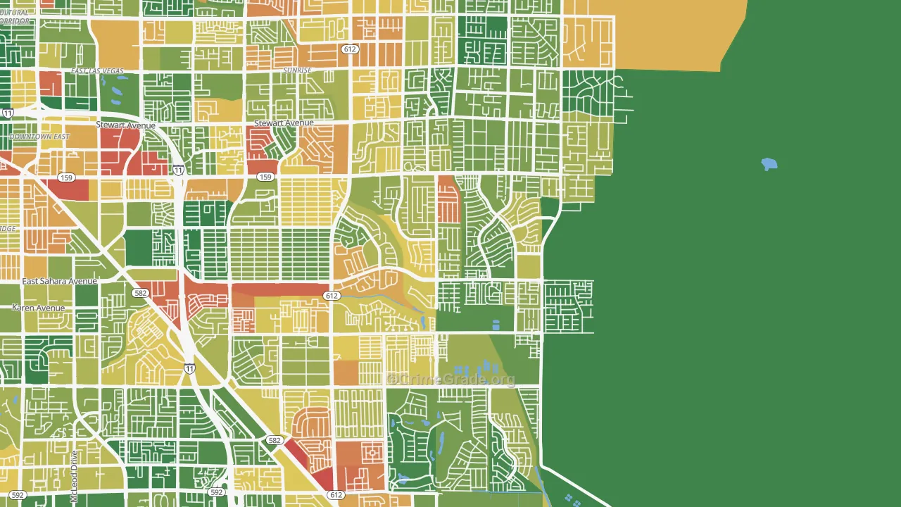 89142, NV Map of Drug-Related Crime Rates