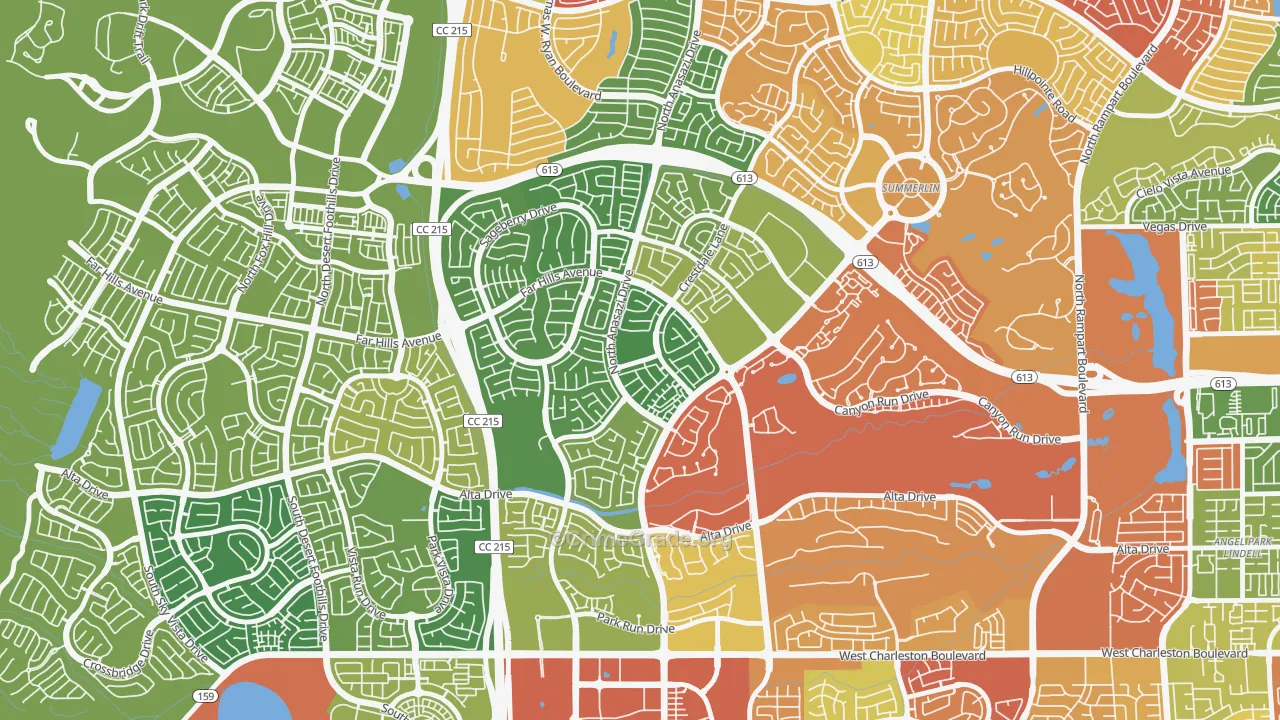 89144, NV Map of Drug-Related Crime Rates