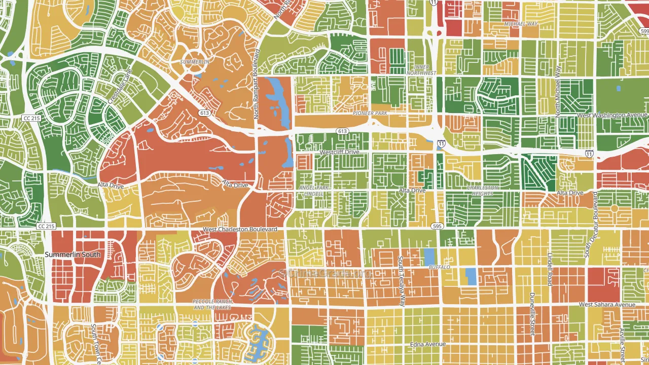 89145, NV Map of Drug-Related Crime Rates