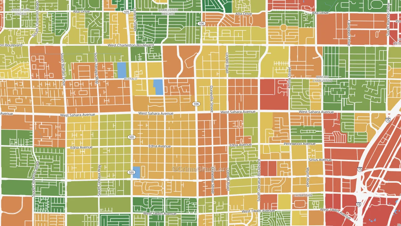 89146, NV Map of Drug-Related Crime Rates