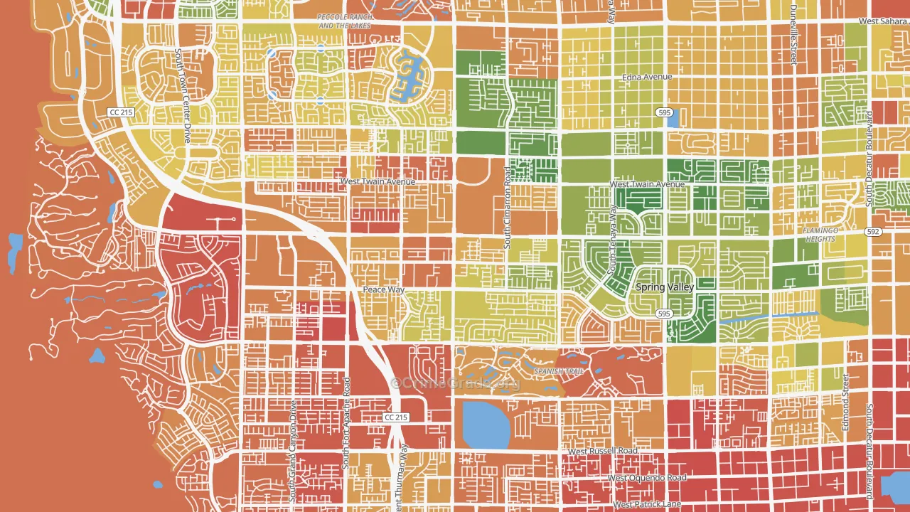 89147, NV Map of Drug-Related Crime Rates