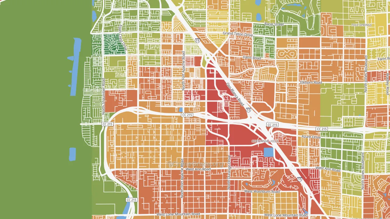 89149, NV Map of Drug-Related Crime Rates