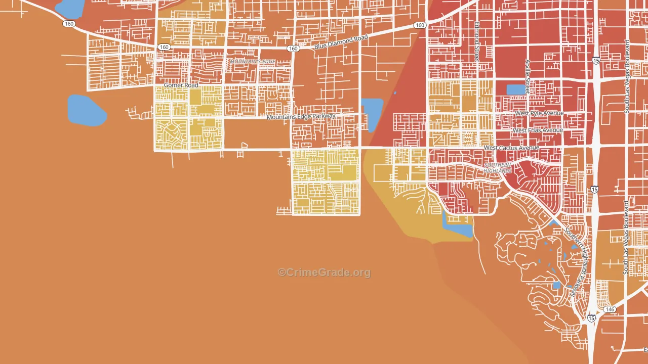 89179, NV Map of Drug-Related Crime Rates