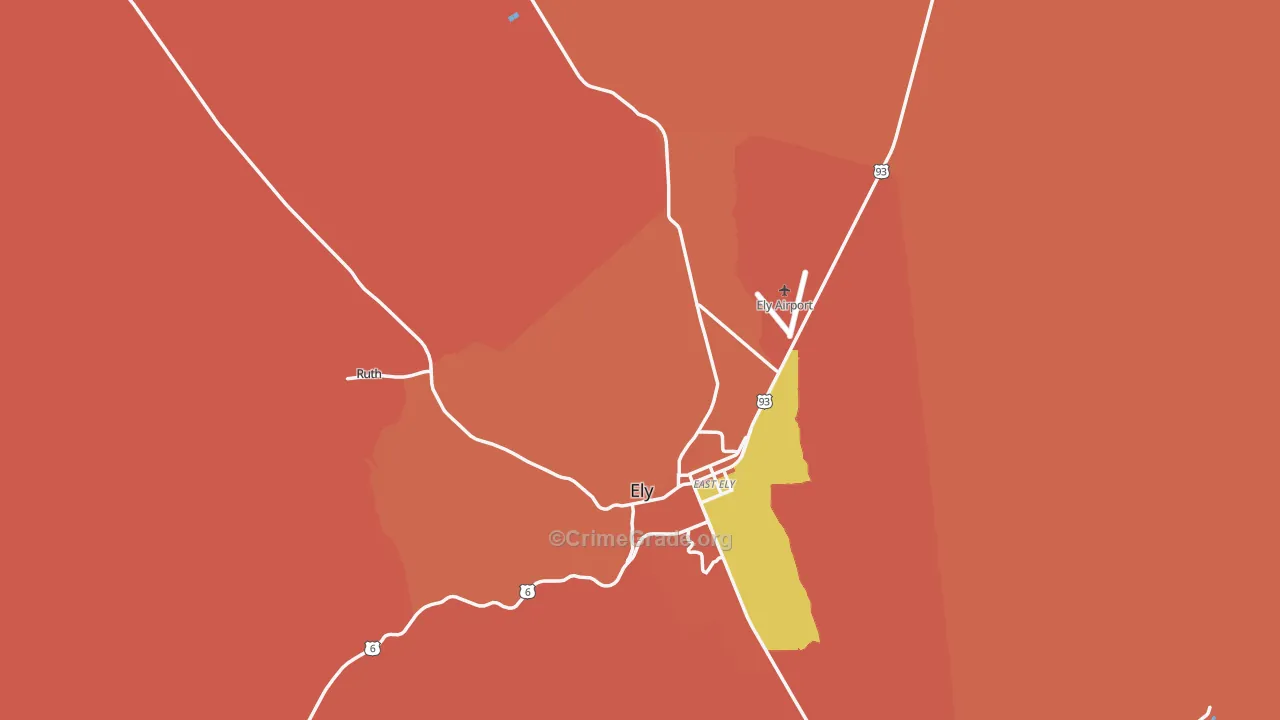 89301, NV Map of Drug-Related Crime Rates
