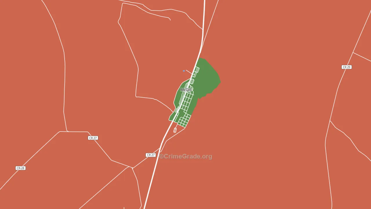 89318, NV Map of Drug-Related Crime Rates