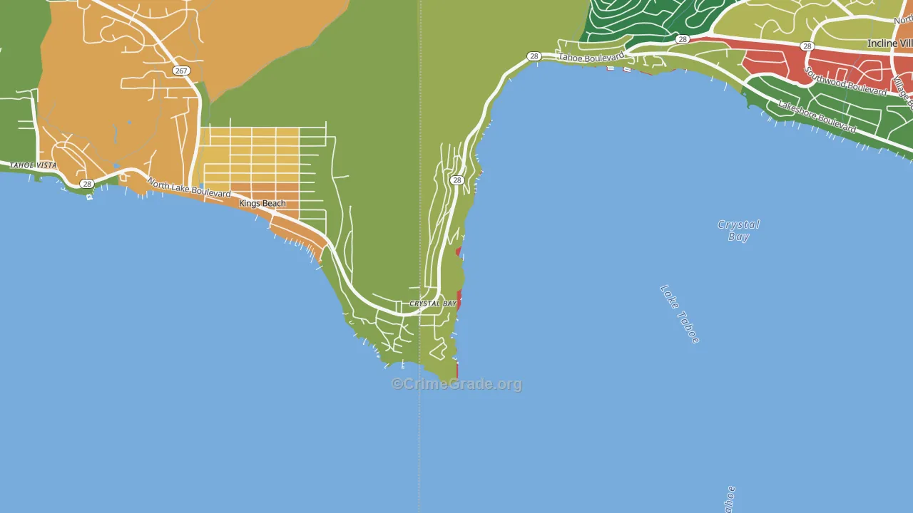 89402, NV Map of Drug-Related Crime Rates