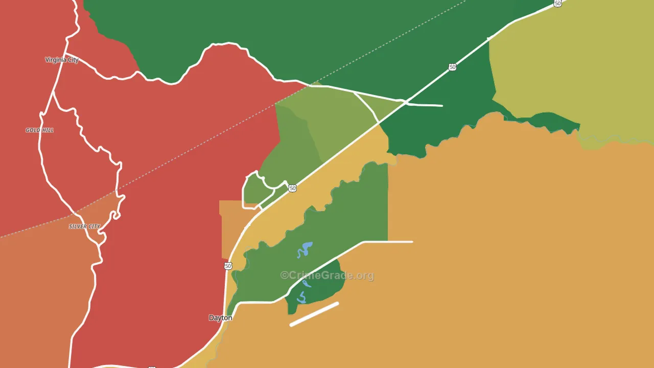 89403, NV Map of Drug-Related Crime Rates