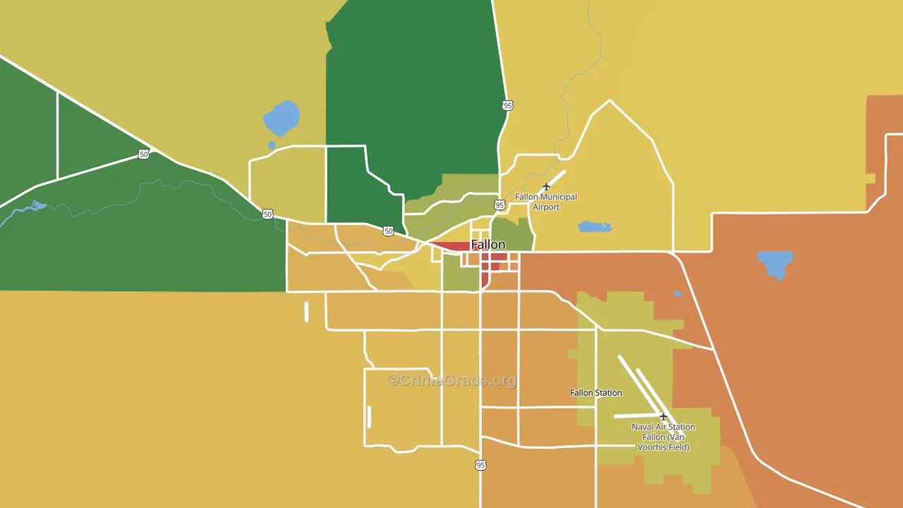 89406, NV Map of Drug-Related Crime Rates